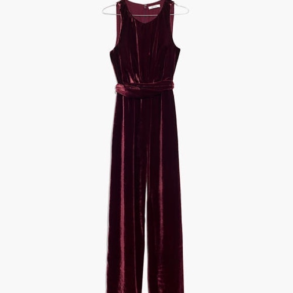 Madewell Dresses & Skirts - Madewell twist front velvet jumpsuit